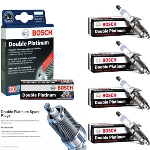 Bosch Automotive (8121) OE Fine Wire Double Platinum Spark Plug - Pack of 4